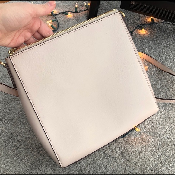 DKNY Leather Crossbody Bag - Blush - Picture 2 of 4